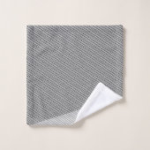 Simple Motif noir et blanc Abstrait moderne (Gant de toilette)