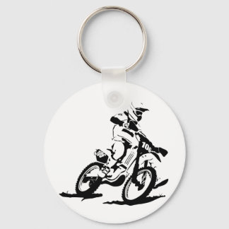 Simple Motorcross Bike en Rider Sleutelhanger