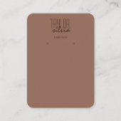 simple mousse de mocha minimale Elevage carte d'af (Devant)