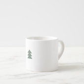 Simple Mug d'arbre de Noël (vert) (Devant droit)