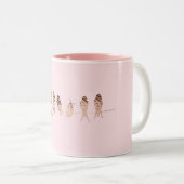 Simple Mug Rose Faux Oiseaux De Cuivre Sur La Conc (Devant droit)