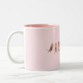 Simple Mug Rose Faux Oiseaux De Cuivre Sur La Conc (Gauche)