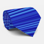 Simple multi-tonalité Bleu striped Cravate masculi (Roulé)