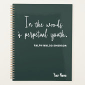 Simple Nature 2025 Green Planner avec Flower (Devant)