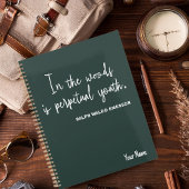 Simple Nature 2025 Green Planner avec Flower