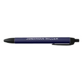 Simple Navy Typographic Zwarte Inkt Pen (Bodem)