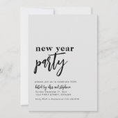 Simple Neutre Invitation de fête du Nouvel An (Devant)