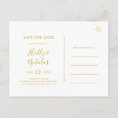Simple Noël | Carte postale rouge "Save The Date" (Dos)