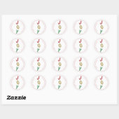 Simple Noël Enveloppe Joie Étiquette Seal et Cadea (Feuille)