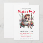 Simple Noël Fairy Party Invitation (Devant / Derrière)