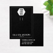 Simple Noir Ajouter votre carte d'affichage Porte (Bureau)