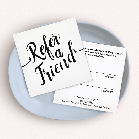 Simple Noir Blanc Script Calligraphie Référence