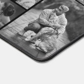 Simple noir et blanc 11 Collage photo de famille (Coin)