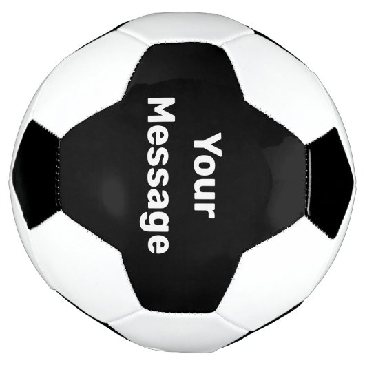 Simple noir et blanc Votre message Modèle texte (Tourné)