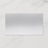 Simple noir gris clair Carte de visite moderne (Dos)