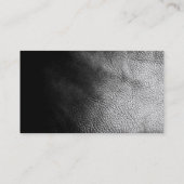 Simple Noir Plaque Carte de visite moderne (Dos)