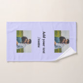 simple nom minimal customisé couple monogramme (Serviette à main)