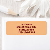 simple nom minimal ici étiquette d'expédition pers (En situation)