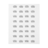 simple nom minimal ici étiquette d'expédition pers (Feuille)