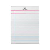 Simple Nom Monogramme Margin College Bloc-notes co (Tourné)