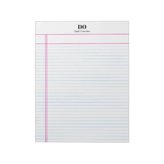 Simple Nom Monogramme Margin College Bloc-notes co (Tourné)