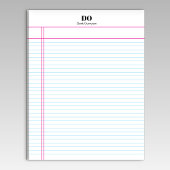 Simple Nom Monogramme Margin College Bloc-notes co