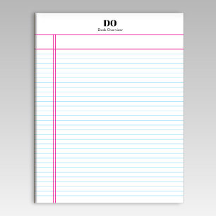 Simple Nom Monogramme Margin College Bloc-notes co