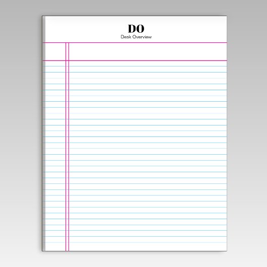 Simple Nom Monogramme Margin College Bloc-notes co