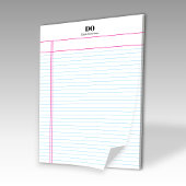 Simple Nom Monogramme Margin College Bloc-notes co