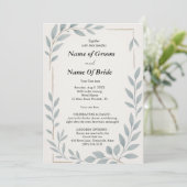 Simple not complicated Wedding invitation Kaart (Staand voorkant)