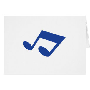 Simple note bleue
