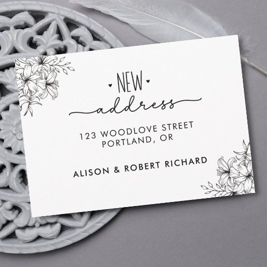 Simple : nous avons déplacé un nouveau Faire-part