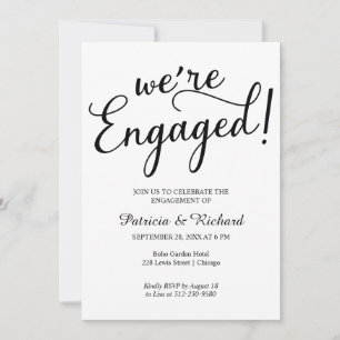 Simple Nous sommes engagés Invitations de parties 