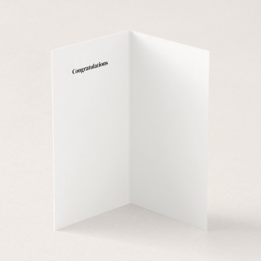 simple nouvelle carte de félicitations pour bébé (Inside)