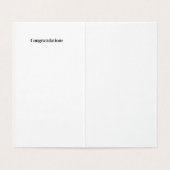 simple nouvelle carte de félicitations pour bébé (Inside Unfolded)