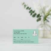 Simple Nurse Practitioner Appointment Cards Afsprakenkaartje (Staand voorkant)