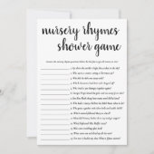 Simple Nursery Rhymes | Carte de jeu noir et blanc (Devant)