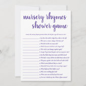 Simple Nursery Rhymes | Carte de jeu violet et bla (Devant)