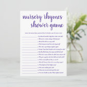 Simple Nursery Rhymes | Carte de jeu violet et bla (Debout devant)