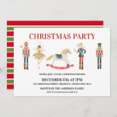 Simple Nutcracker Christmas Party Invitation (Devant / Derrière)