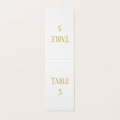 Simple Or - Numéro de Table (Outside Unfolded)