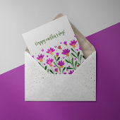 Simple oublier moi pas fleurs Carte de la fête des