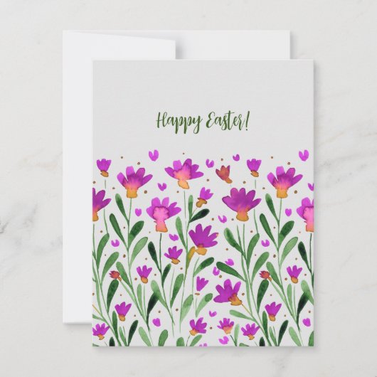 Simple oubliez-moi pas de fleurs Carte Pâques (Devant)