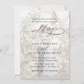 Simple Overlay Photo Budget QR Code Wedding Kaart (Voorkant)