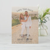 Simple Overlay Photo Wedding Save The Date (Staand voorkant)