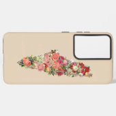 Simple Palestine Map Floral Samsung Galaxy Coque (Côté gauche)