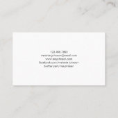 Simple Panda Bear noir blanc Carte de visite (Dos)