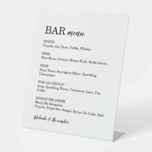 Simple Panneau sur Socle (Recto)