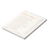 Simple Parent Quiz Baby Shower Game Notepad Notitieblok (Gedraaid)