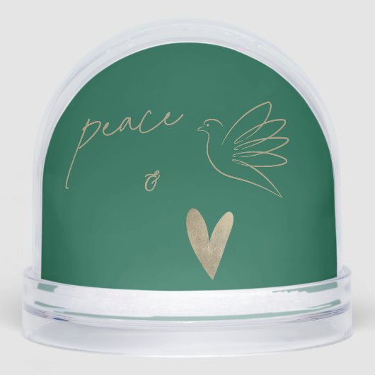 Simple Peace & Love Dove Photo Christmas Card (Avant)